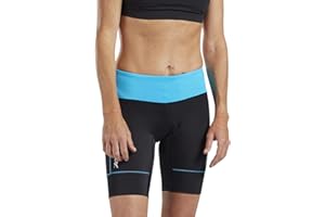 Zoot Women’s Core 8-Inch Tri Shorts, Quick Dry Performance Triathlon Short with Cycling Chamois Pad, Pockets & UPF 50+ Fabric