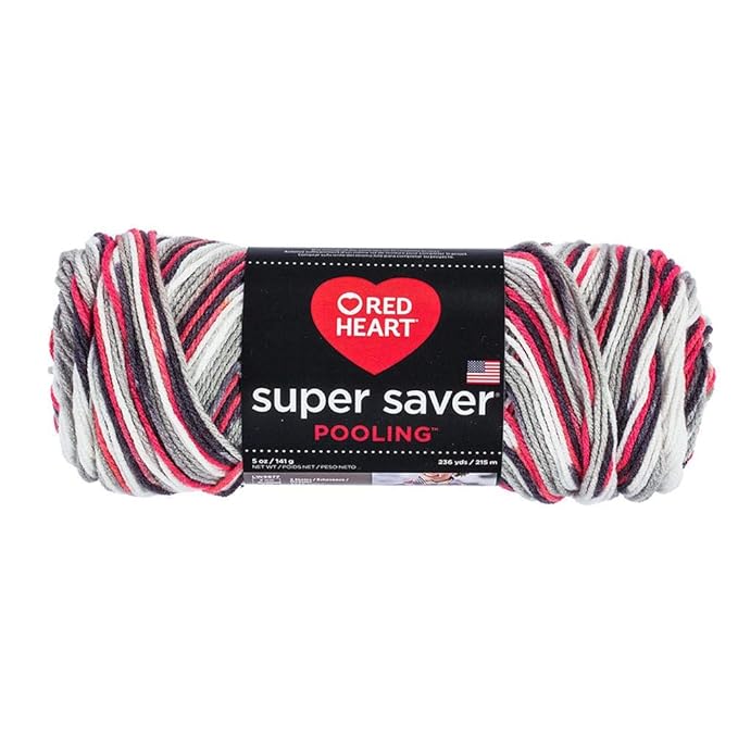 RED HEART E300P.8310 Super Saver Yarn, PoolingHaute Amazon.in