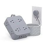 Extension Cord 6 Feet, HANYCONY Surge Protector