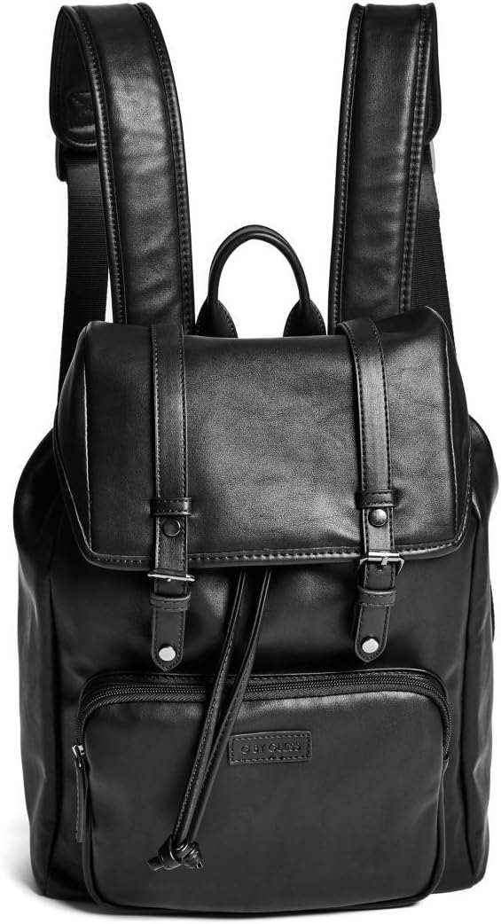 guess leather backpack mens