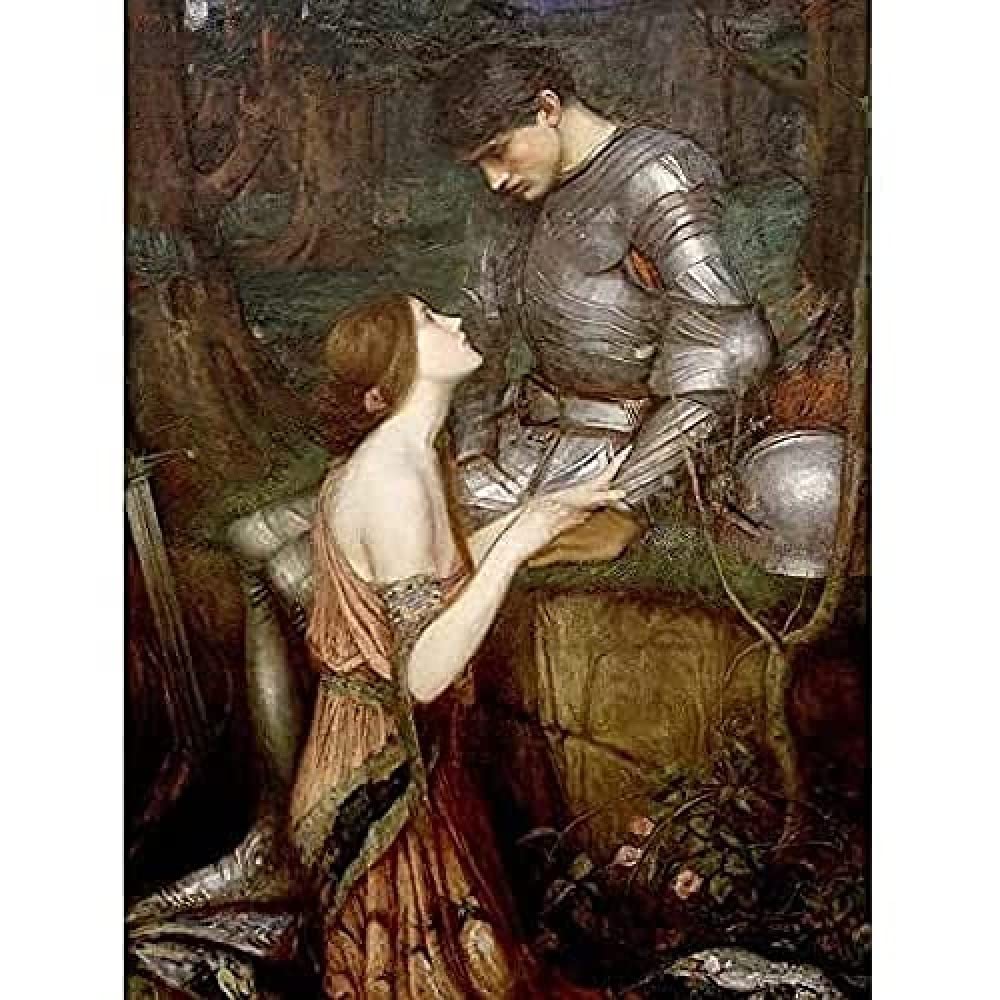 John Waterhouse Lamia Cropped Art Print Canvas Premium Wall Decor Poster Mural
