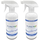 PUREROX disinfectant (16oz, 2pk) Eliminate viruses Norovirus, MRSA, Athlete Foot Fungus, Bacteria. Hospital Grade. Safe for U