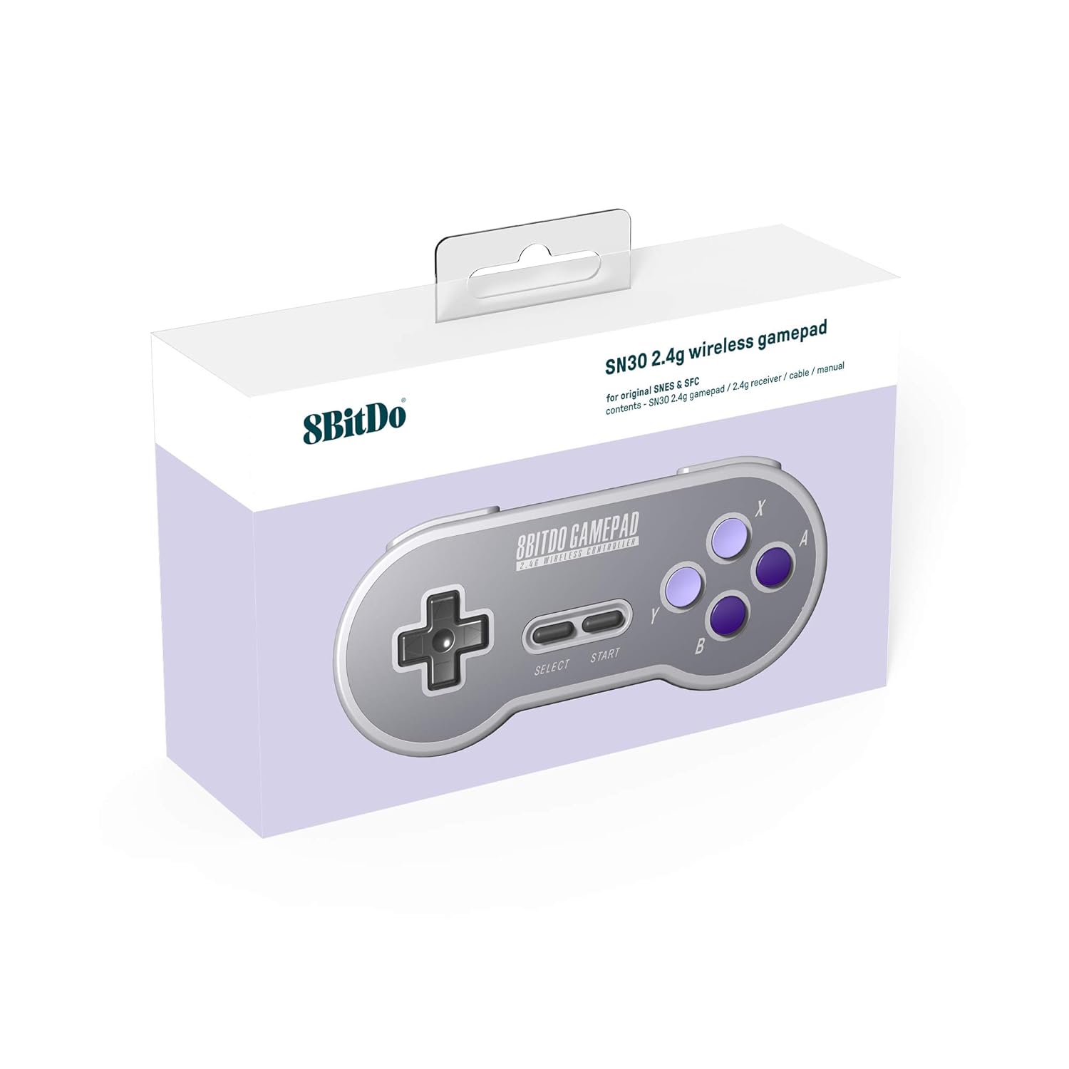 8Bitdo SN30 2.4G Wireless Gamepad for Original SNES/SFC (SN Edition) - Super NES: Video Games