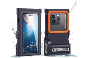 IPX8 Waterproof Diving Case for iPhone, Samsung, Google Pixel – 15m/50ft Full-Body Underwater Phone Housing with Bluetooth Re