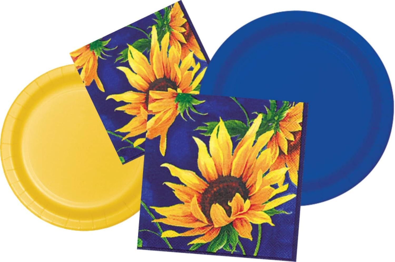 Sunflower Themed Party Supplies Bundle Includes Paper