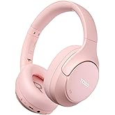 TOZO HT3 Hybrid Noise Cancelling Headphones, 90H Battery Life Wireless Over Ear Bluetooth 6.0 Foldable Headset, AI Voice Assistant with 5 Mics, Connect 2 Devices and Hi-Res Sound, 32 EQ Audio Presets