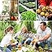 V-NO 5 Piece Garden Tools Set - Gardening Tools - Gardening Gifts Tool Set with Garden Trowel Pruners and More - Vegetable Herb Garden Hand Tools with Storage Box