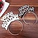 OULII 2021 New Year Headbands New Year's Eve Aluminum Foil Tiaras for New Year Party Decorations 12pcs