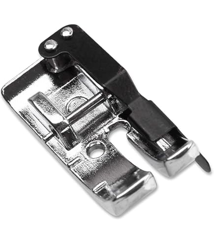 DreamStitch Unico piedino curvo per cuciture da 1/4 per tutte le macchine con attacco basso Pfaff, HusqvarnaViking, Brother, Janome New Home, Kenmore, Singer, Babylock, JUKI e Janome ad attacco alto