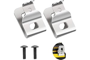 2Pcs Belt Clips For Dewalt, 304 Stainless Steel Hook Clips Drill Clips Tool Kit With Screws Belt Replacement for Dewalt N2682