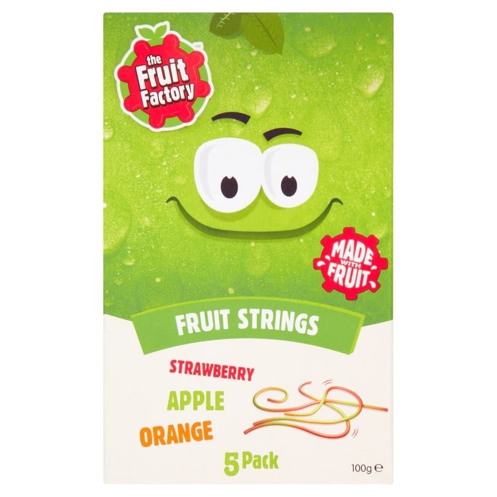 The Fruit Factory Strawberry/Apple and Orange Fruit Strings Juice, 100 g, Pack of 9