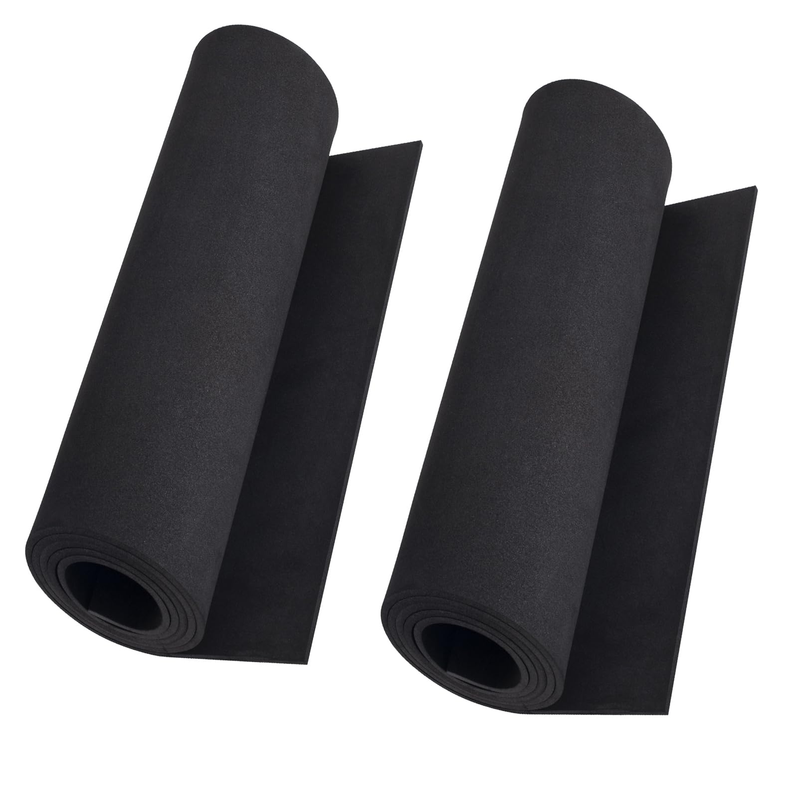 2-Pack Black Eva Foam Sheets roll, Premium eva
