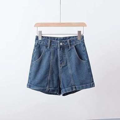 pantaloncini jeans arricciati in vita