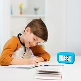Vicloon Digital Alarm Clock Bedside Blue LED 12/24H Temp Date Timer Snooze view 7