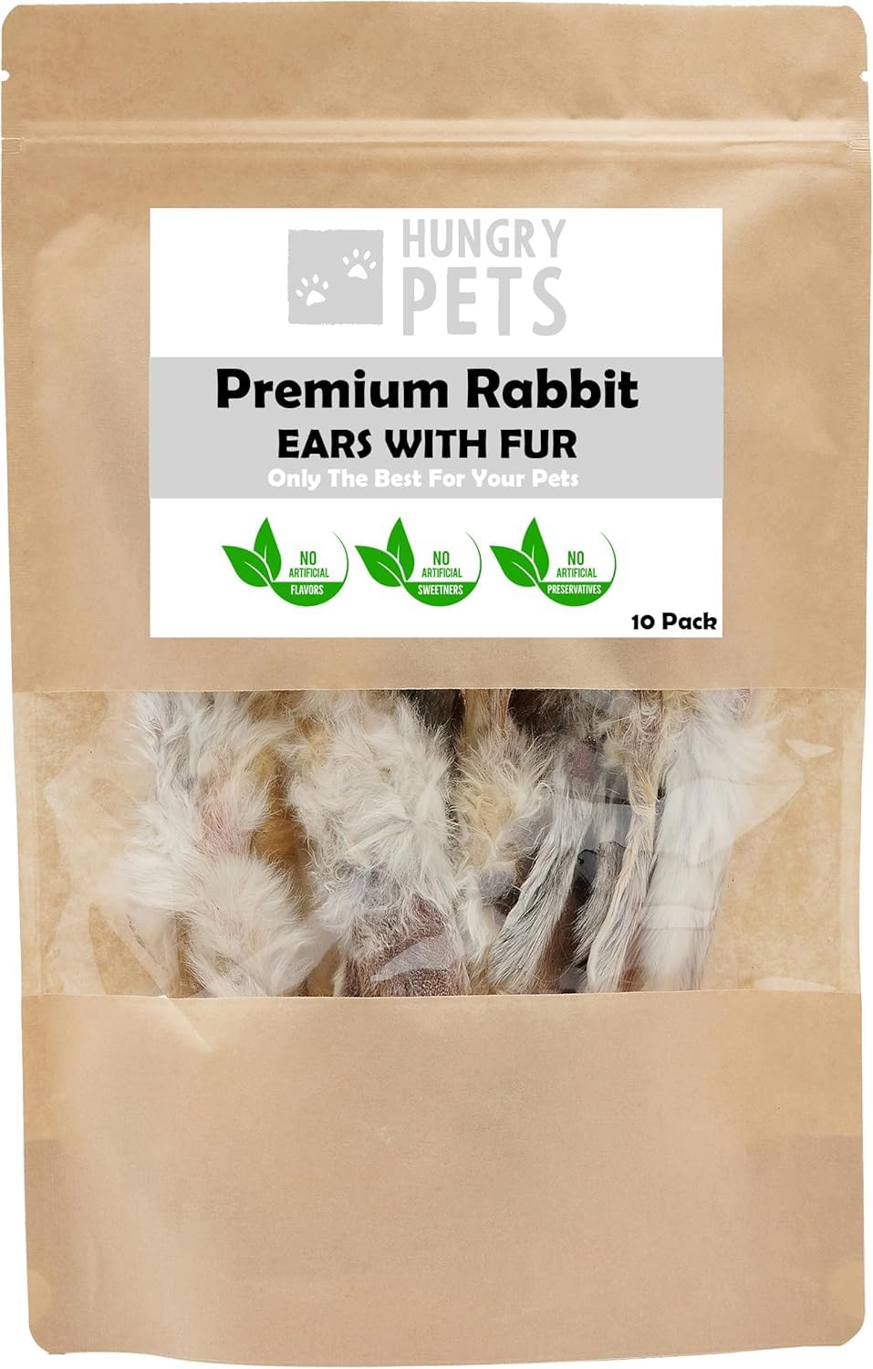 Premium Rabbit Ears, Dog Treat, 10 Pack โ image 1