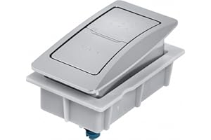 American Standard Plastic/Metal Rectangle Push Button, Chrome, for Use with H2Options Dual Flush Tank