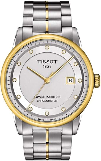 Tissot Reloj Analógico para Mujer de Automático con Correa en Acero Inoxidable T086.408.22.036.00