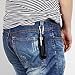THORVAP Faux Leather Necklace Lanyard with Pouch Holder. [1] Lanyard Necklace + [1] Carabiner for E-shisha pen, Leather Pouch case Necklace (black)
