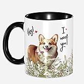 Valvphora Corgi Coffee Mug Tea Cup for Women Men, Gifts for Corgi Lovers