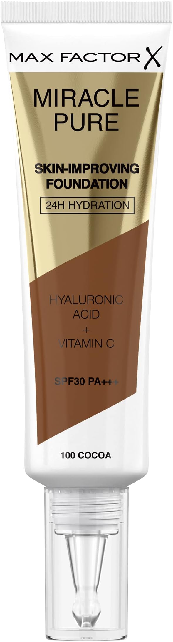 Max Factor Miracle Pure Liquid Foundation Cocoa Full Coverage 35ml