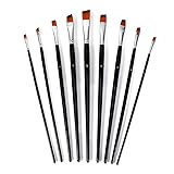 Flat Paint Brushes Set,9 PCS