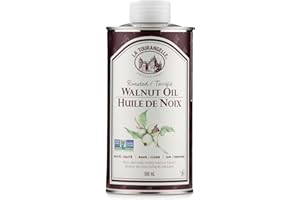 La Tourangelle Roasted Walnut Oil, Plant-Based Source of Omega-3 Fatty Acid, Cooking, Baking, & Beauty, 500 mL 16.9 fl oz
