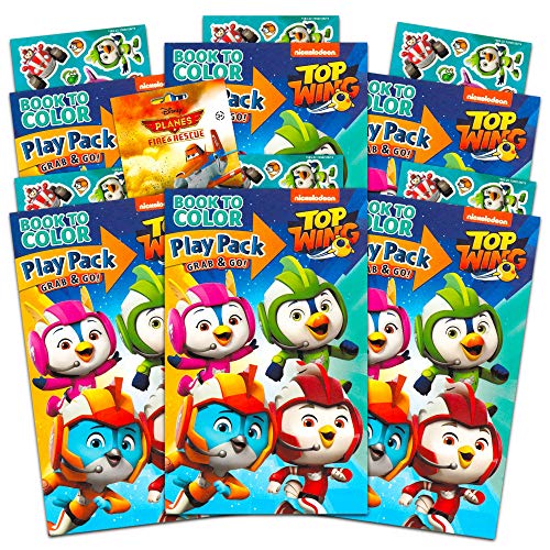 Nickelodeon Top Wing Party Favors Pack Bundle of 6 Top Wing Play Packs Filled with Stickers