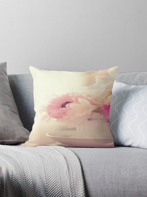 Buy Stitchnest Vintage Look Blooming Ranunculus Flowers Printed