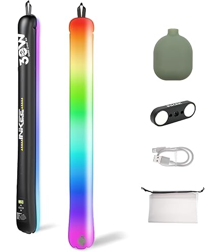 Amazon.com: INKEE GCA30C RGB Tube Light,Full-Color Hand-held