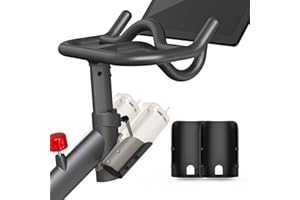 TIGA Larger Water Bottle Holder for Peloton Bike, Large Capacity Bike Cup Holder Replacement, Pack of 2 (NOT Compatible with Peloton Bike+) - Grey