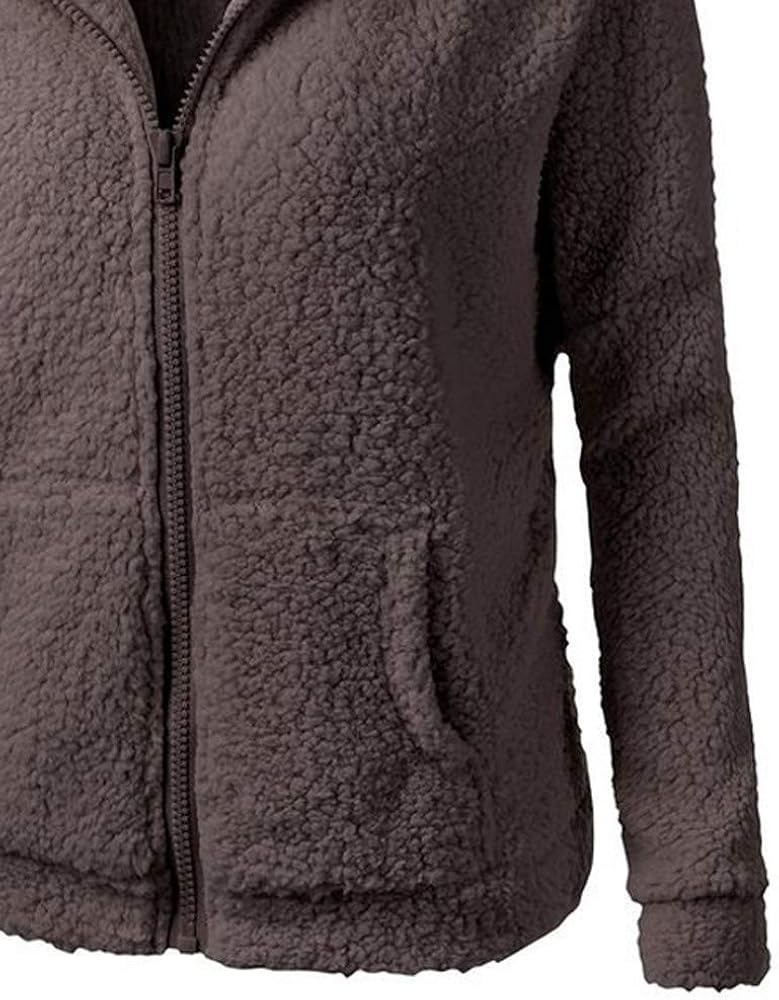 BODOAO Women's Winter Warm Faux Shearling Coat Casual Jacket Parka Outwear Overcoat at  Women's Coats Shop