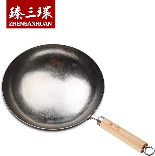 Amazon Com Zhensanhuan Chinese Hand Hammered Iron Woks And Stir