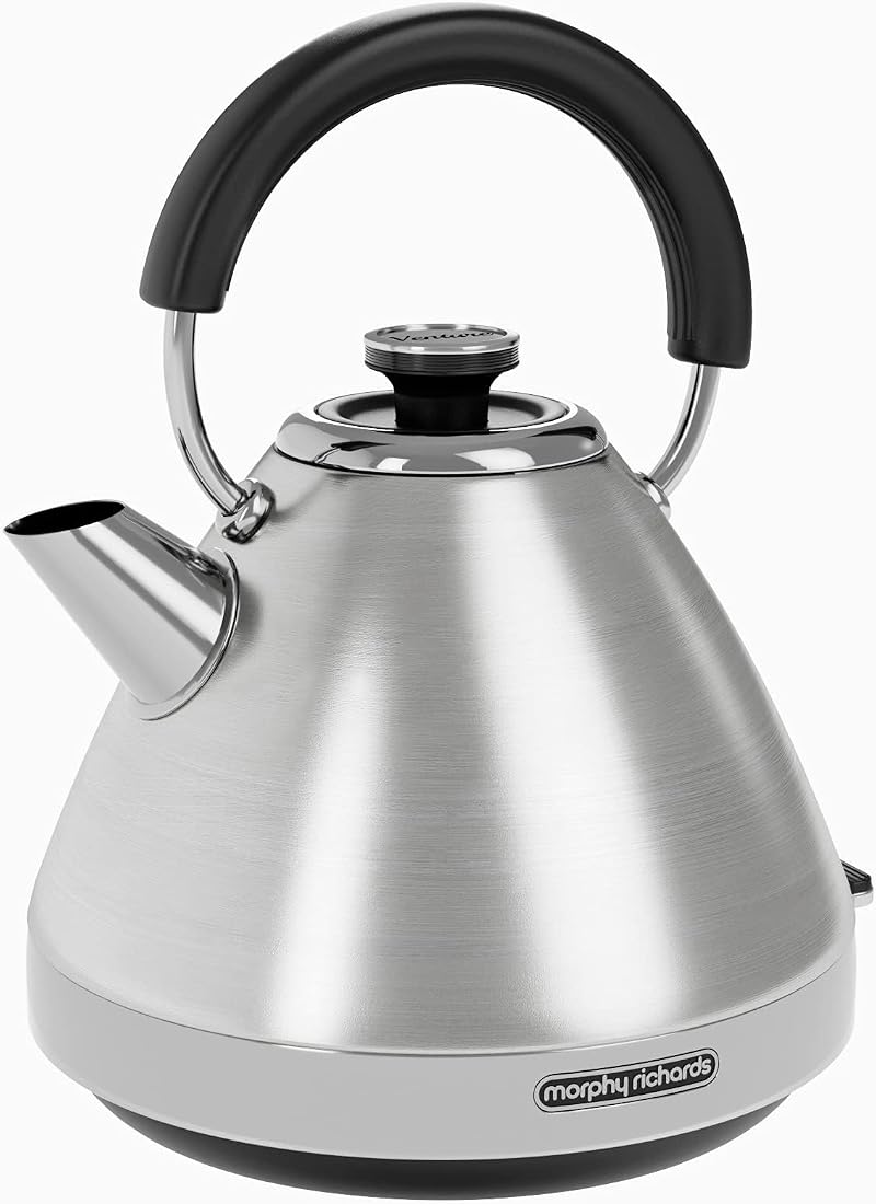 Morphy Richards Venture Pyramid Kettle 1.5L Brushed Stainless Steel 3kW