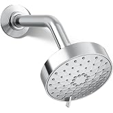 Kohler Purist Duschkopf – Poliertes Chrom, 3 Sprühfunktionen, Mit Katalyst-Technologie, Ohne Duscharm