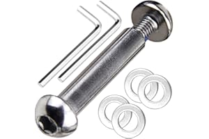 OTFAITP M8 8mm x 28mm-86mm 8.8 Grade Carbon Steel Axle Allen Screw Bolt Set for Front Rear 2 3 4 Wheel Stunt Scooter Dash Teen/Adult Kick Scooter-800+lb Capacity