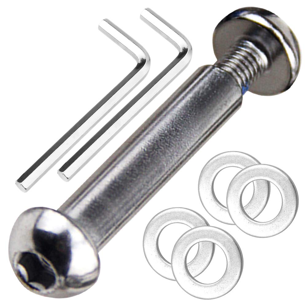 OTFAITP M8 8mm x 28mm-86mm Scooter Front Rear Axle Bolt 8.8 Grade Carbon Steel for Stunt Scooter Dash Teen/Adult Kick Scooter-800+lb Capacity