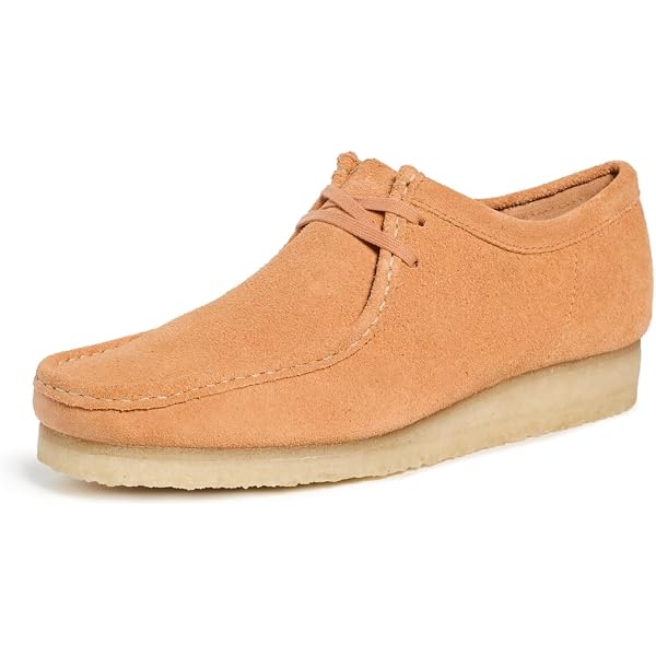 Amazon.com | Clarks Men's Wallabee Lace Up Shoes, Ink Nubuck, Blue
