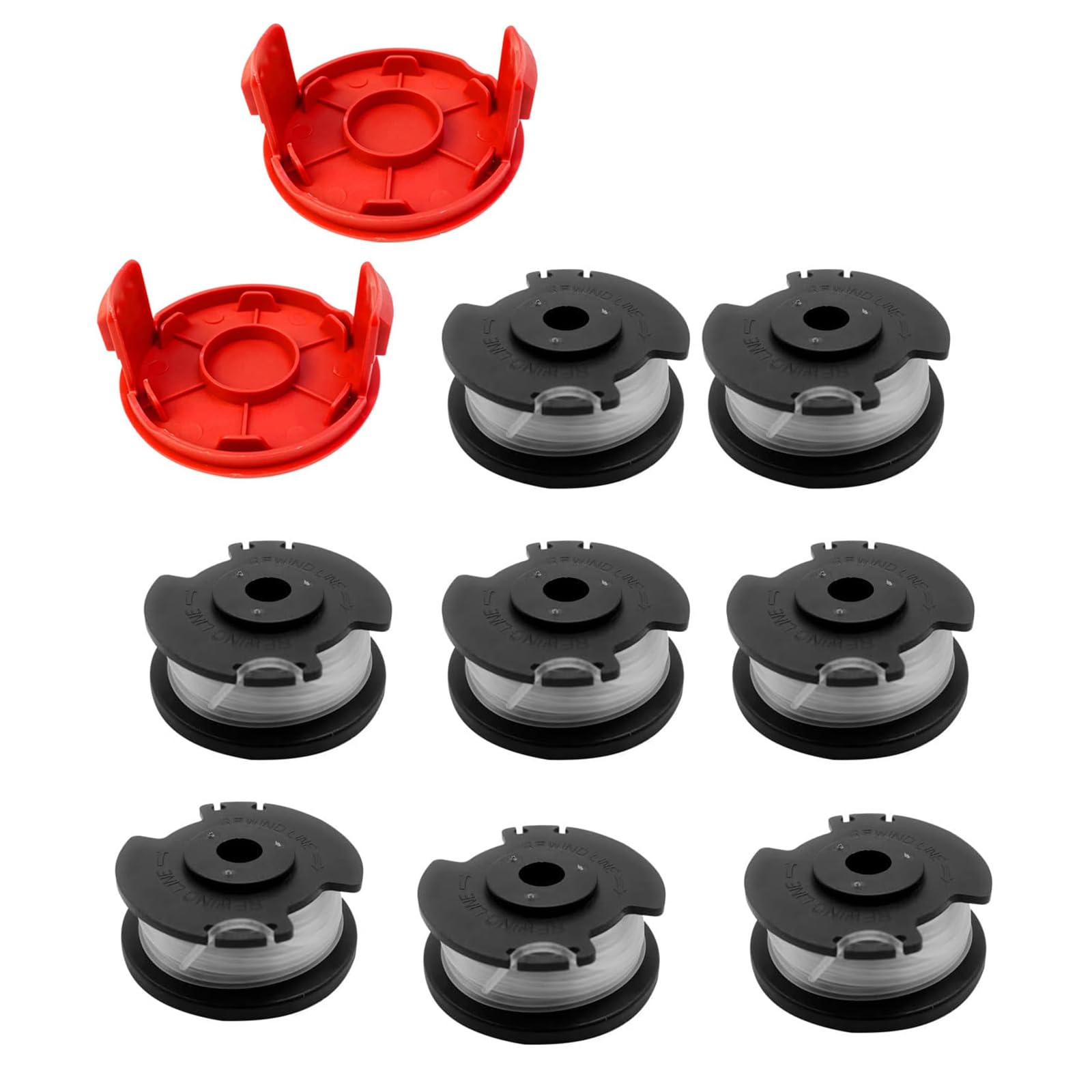 Photo 1 of 0.065" 17ft Replacement Trimmer Spool Compatible with Hyper Tough,Weed Eater String Spool Line Compatible with Hyper Tough 20V Max Weed Wacker String Trimmer HT-19-401-003-06 & HT-19-401-003-07