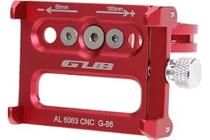 GUB Mountain Bike Phone Mount - Aluminum Alloy Universal Adjustable Cell Phone GPS Mount Holder for Motorbike, iPhone, Samsun