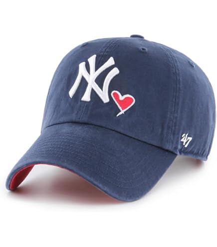 Amazon.com: 47 Brand MLB New York Yankees Black Green Unisex Heart