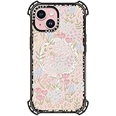 CASETiFY Bounce iPhone 15 Case [6X Military Grade Drop Tested / 21.3ft Drop Protection/Compatible with Magsafe] - Eleanor - Clear Black