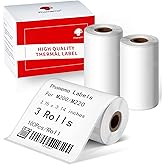 Phomemo Compatible Thermal Labels 2.75” x 3.14" - 300 White Self-Adhesive Shipping Address Labels for M220/M250/M200/M221/M260 Label Makers, Direct Thermal Paper, 3 Rolls
