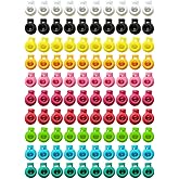 LannuMet 100pcs Spring Cord Lock for Drawstrings Single Hole Round Fastener Buttons Slider Toggle Stoppers,Mixed Color