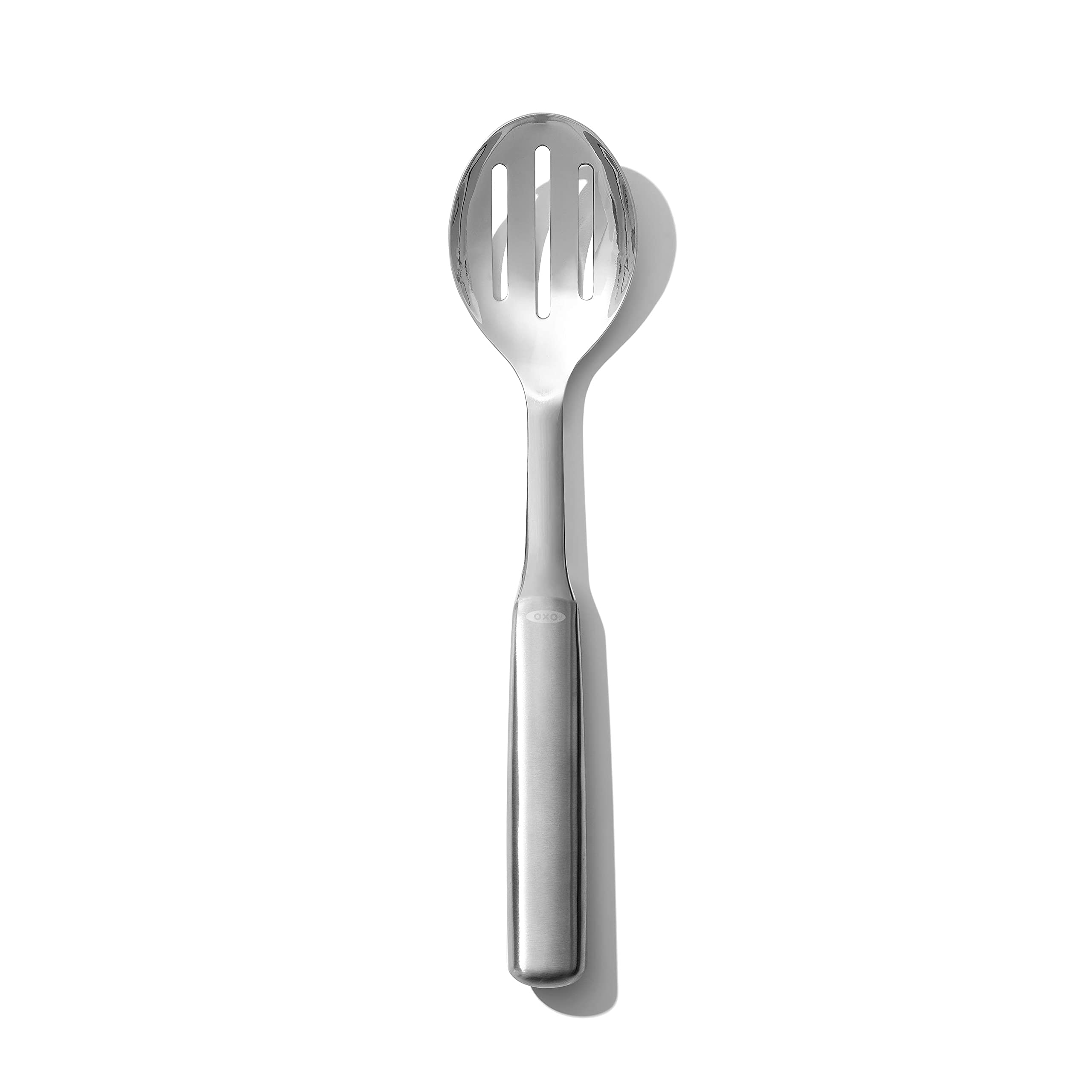 OXO 3120900 Steel Slotted Spoon, Stainless Steel/Black