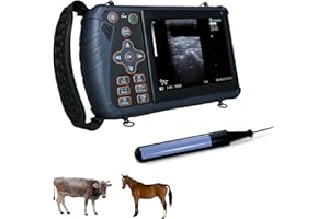 DAWEI S1 Vet Ultrasound Machine for Pregnancy Veterinary Ultrasound Scanner with 7.5Mhz Rectal Probe for Animals Cattle,Horse,Pig,Goat