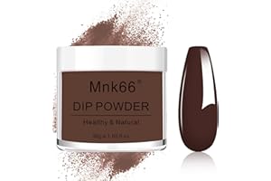 MNK66 Dip Powder Sweet Color, Chocolate Nail Dipping Powder Nail Art Powder Pro Collection System for Starter Manicure Salon DIY at Home, Odor-Free, Long-Lasting, No Needed Nail Lamp Cured, 30g (YYDIP-No.4)