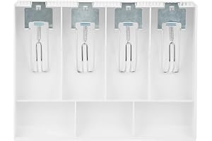 Cash Drawer Register Insert Tray, Cashier Box Replacement with Metal Clip, Four Compartment ABS Tray for Paper Money and, Fit