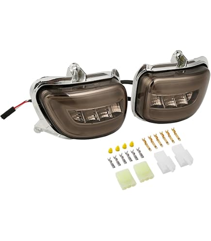 Amazon.com: Pair Clear Front LED Turn Signals Fits for Honda F6B