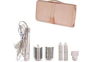 SITHON Travel Case for Dyson Airwrap/Shark FlexStyle Styler, Water Resistant Portable Roller Hanging Storage Carrying Organizer Bag (Bag Only) (Rose Gold)