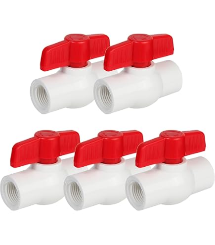 Paquete De 4 Válvulas De Bola De PVC De 1 1/2, Enchufe